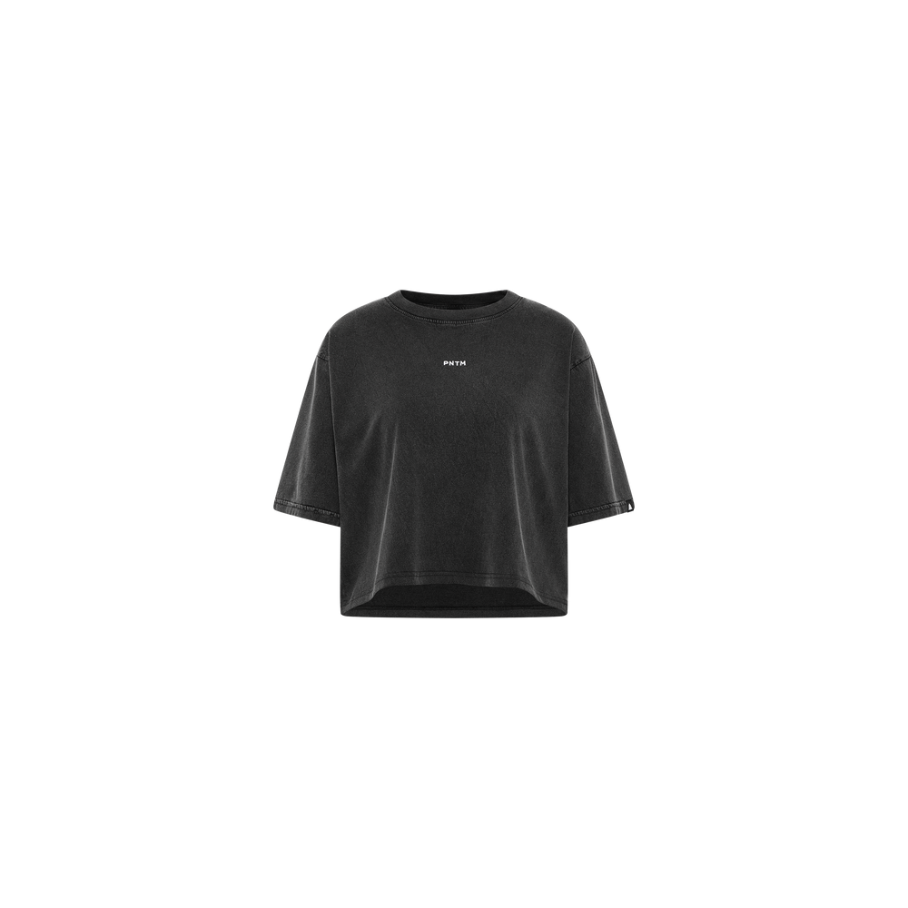 PNTM Embroidery Cropped Organic T-Shirt