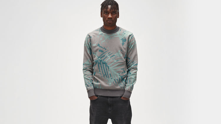 Leaf Knitted Crewneck