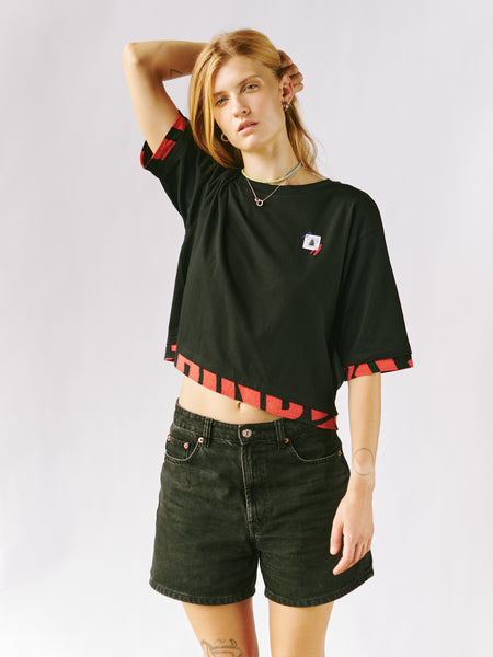 Leave Behind Cropped Organic T-Shirt