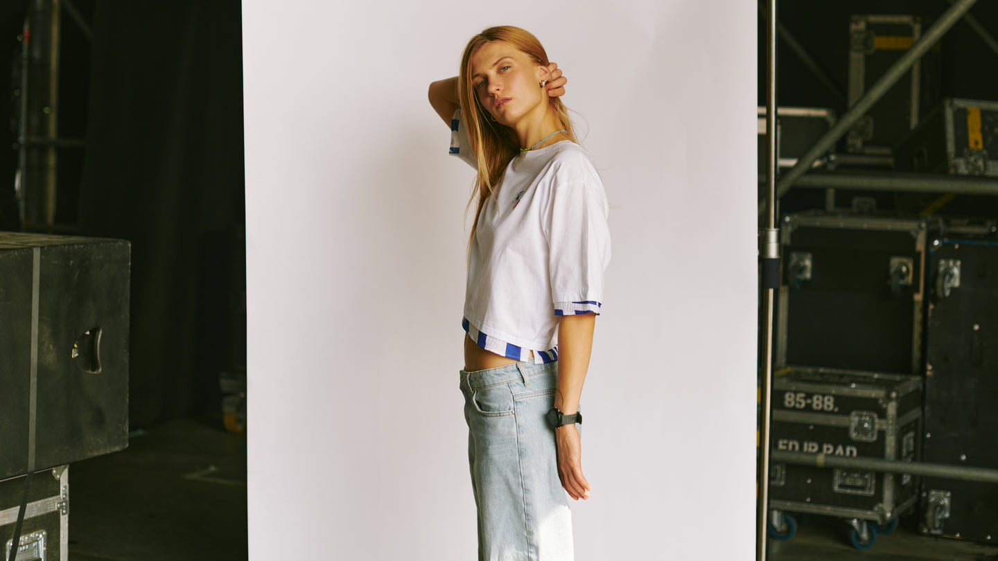 Leave Behind Cropped Organic T-Shirt