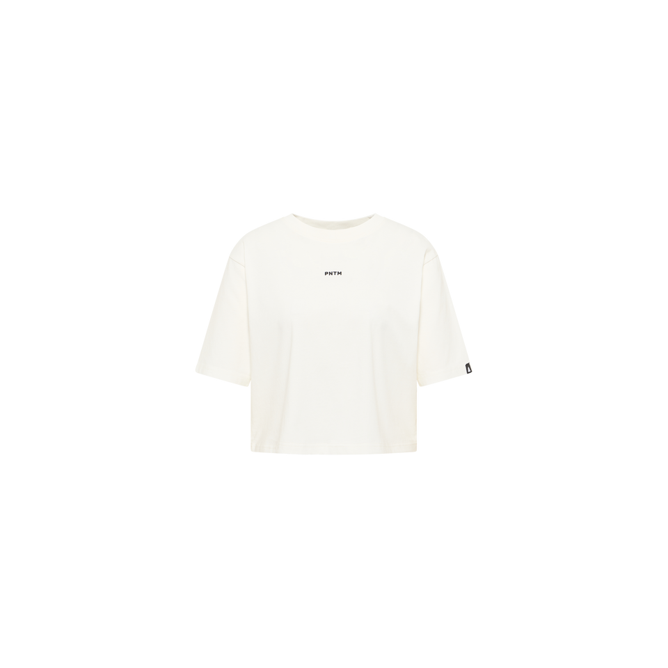 PNTM Embroidery Cropped Organic T-Shirt