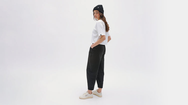 PNTM Embroidery Cropped Organic T-Shirt