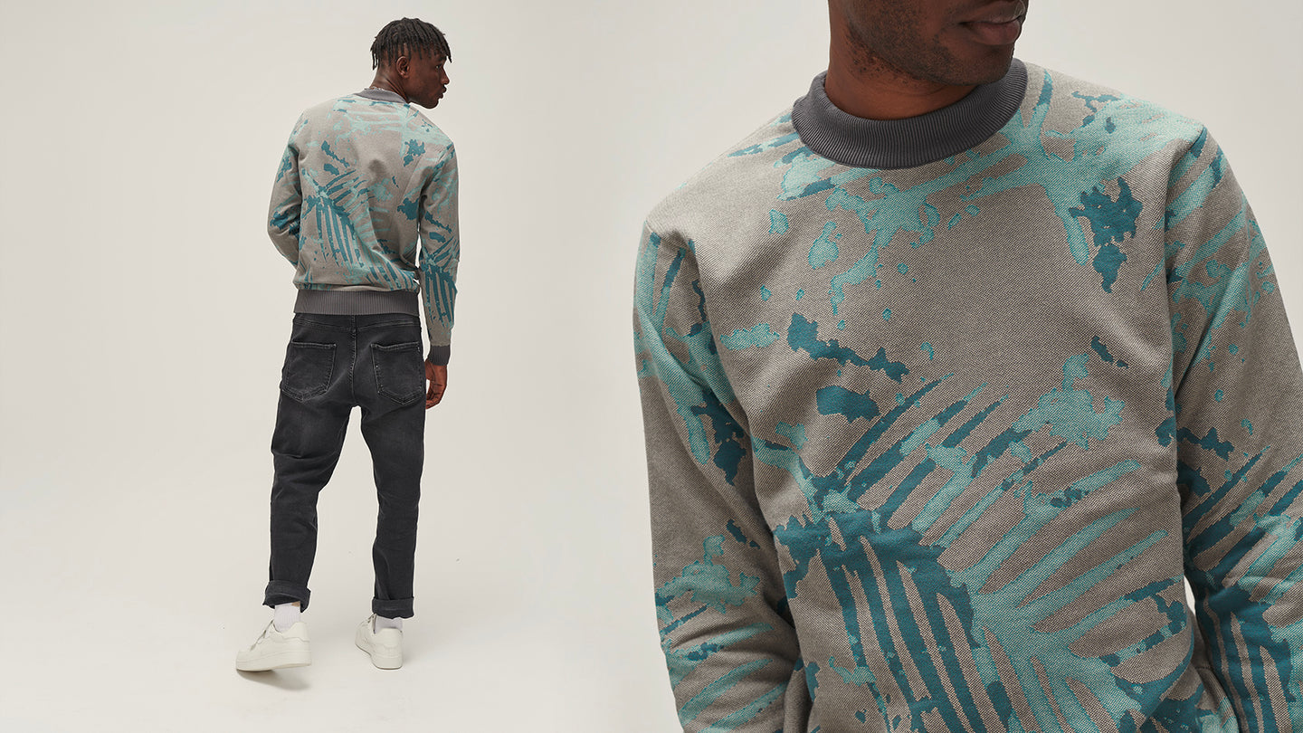 Leaf Knitted Crewneck