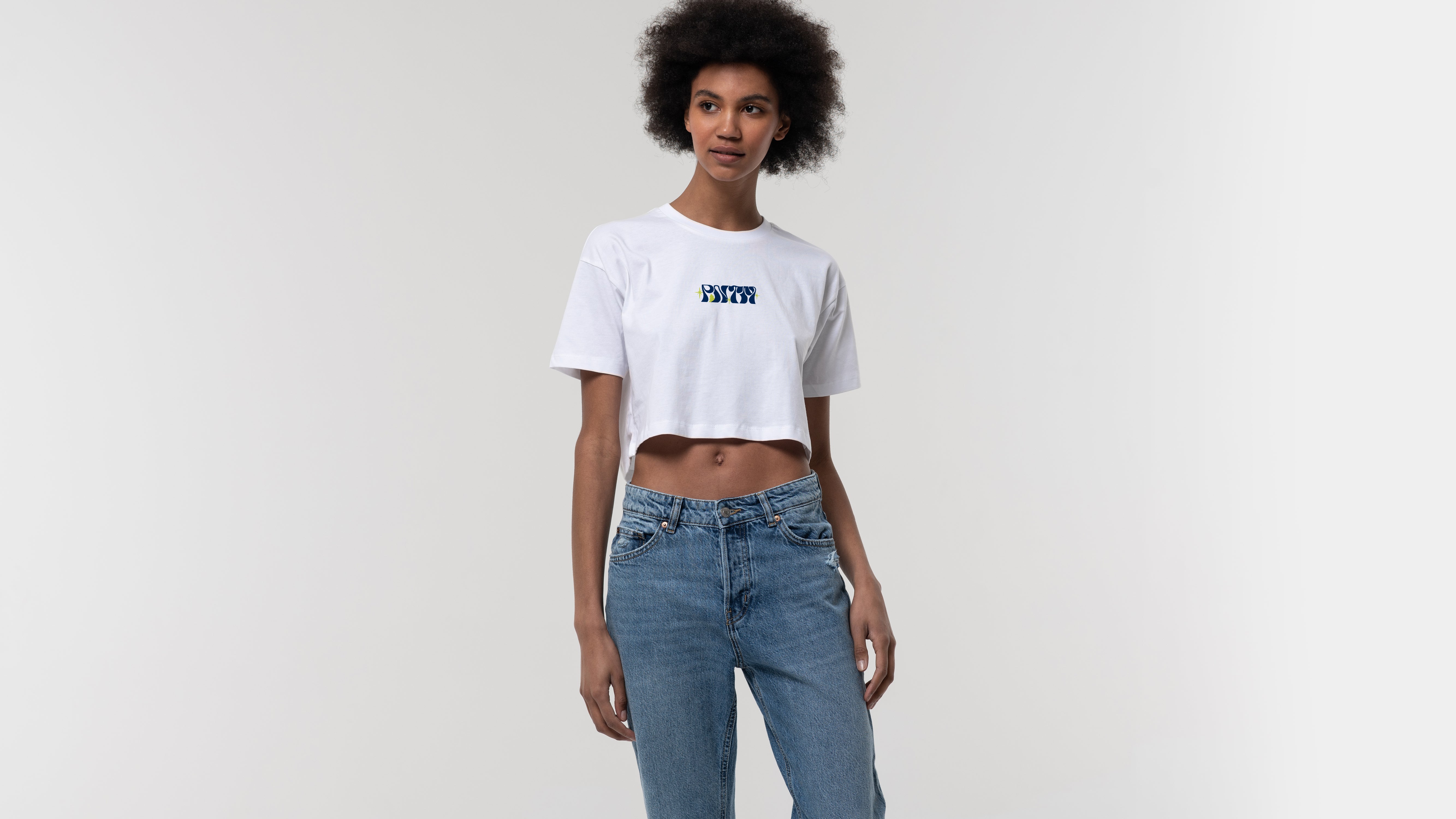 Surf's Up Organic Cropped Top