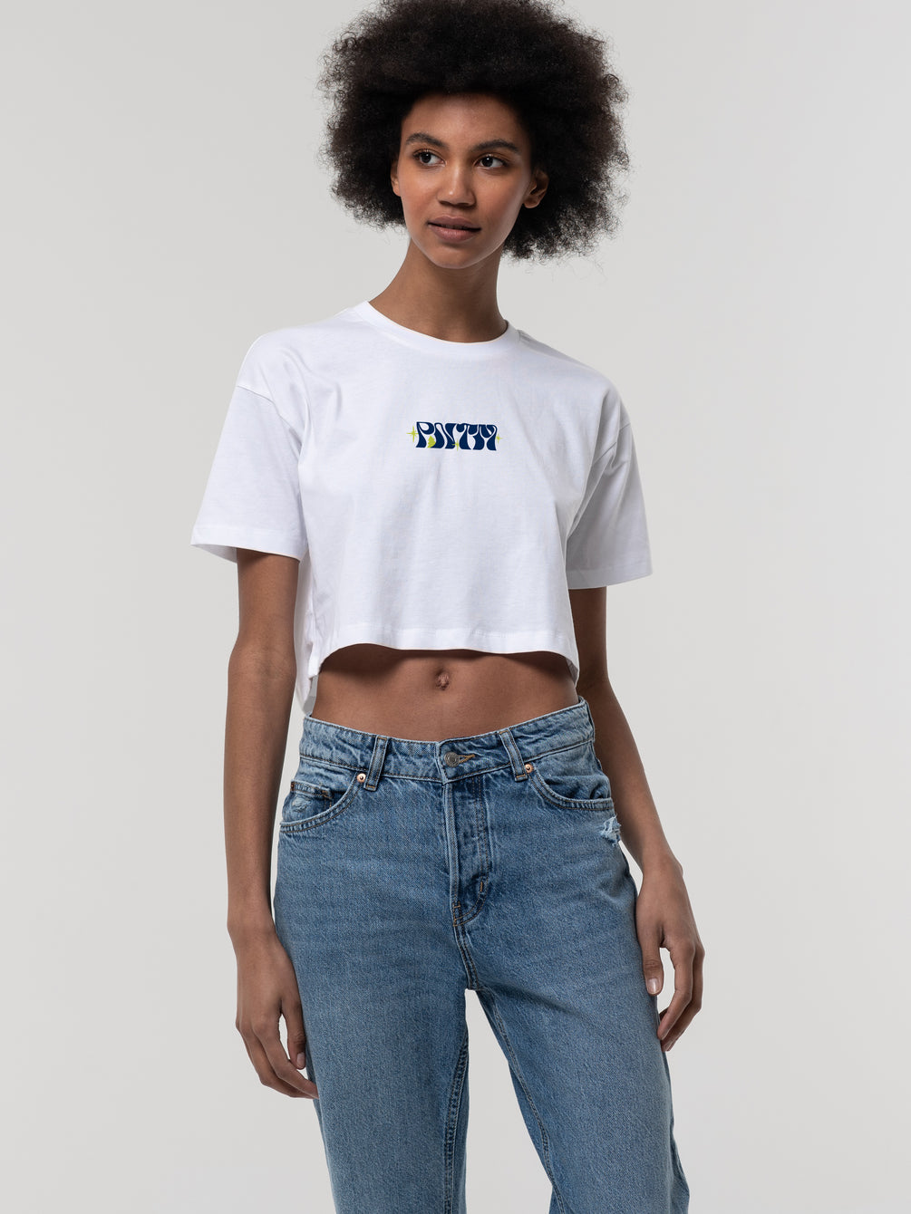 Surf's Up Organic Cropped Top