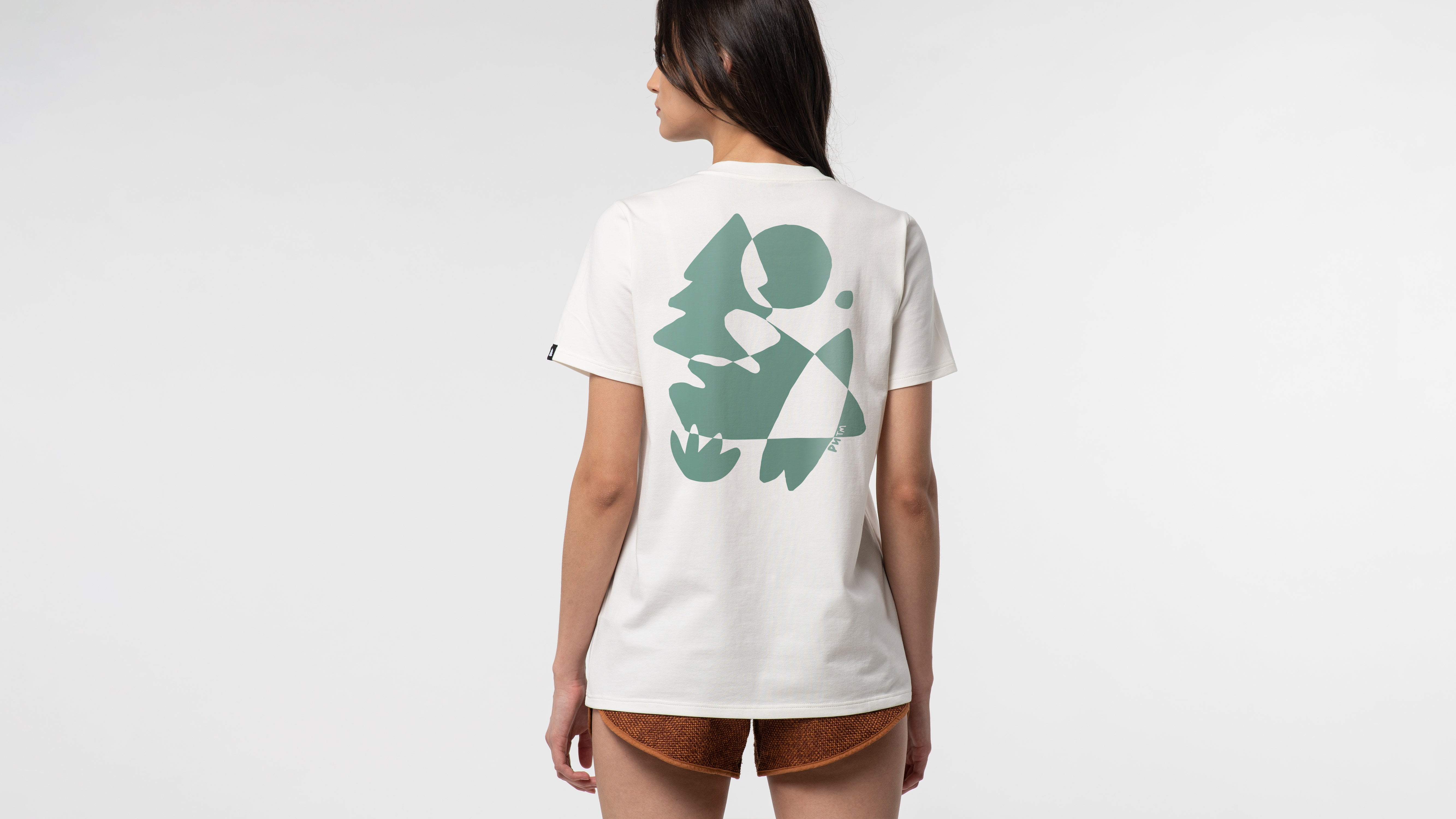 Landscape Pocket Dusty Mint Organic Women T-Shirt